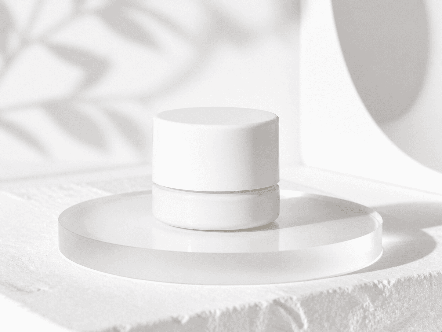 Glass jar with CR cap 5ml White white scenery product image