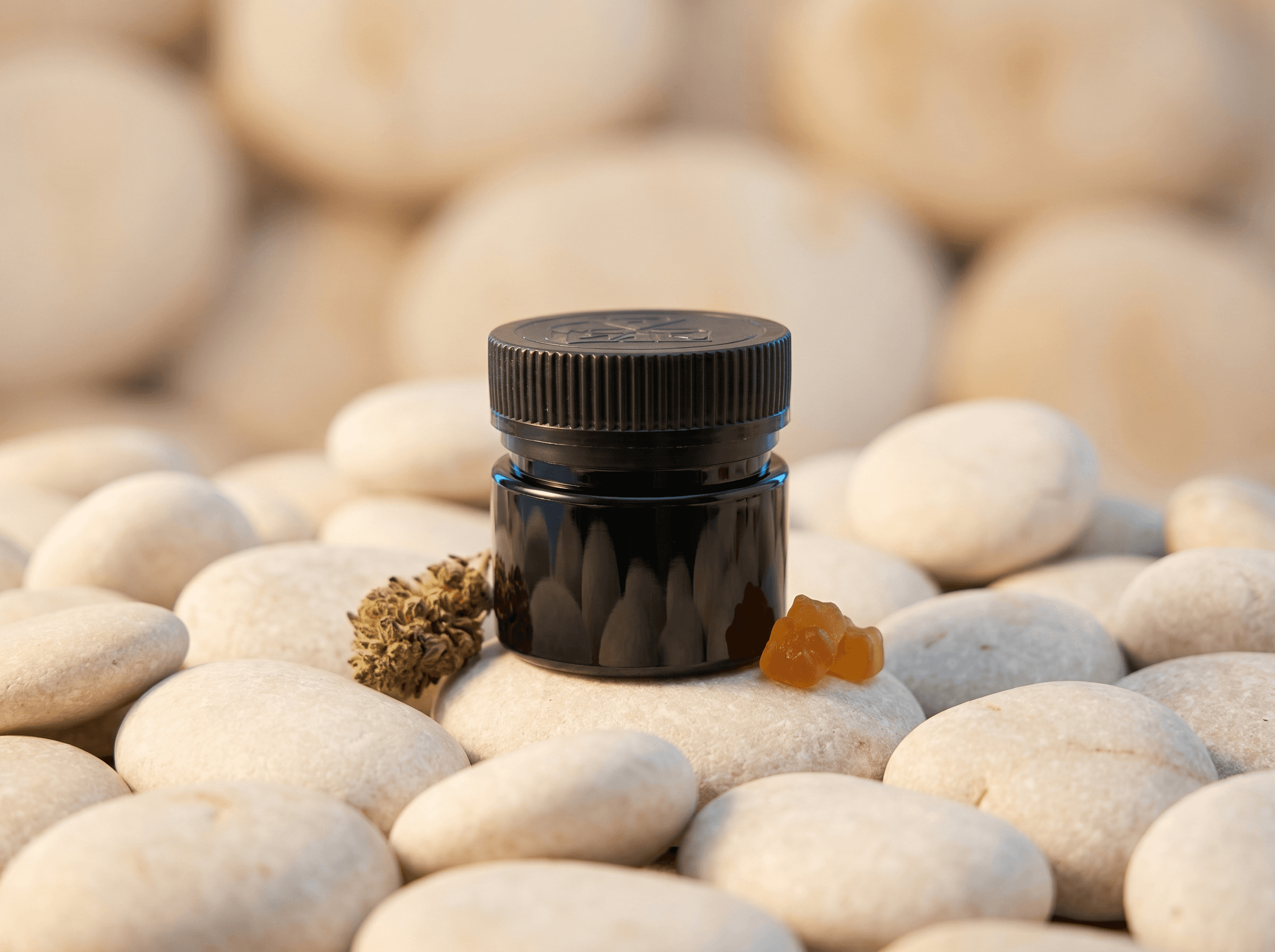 Black 20DR PET Jar Front three-quarter hero white scenery product image