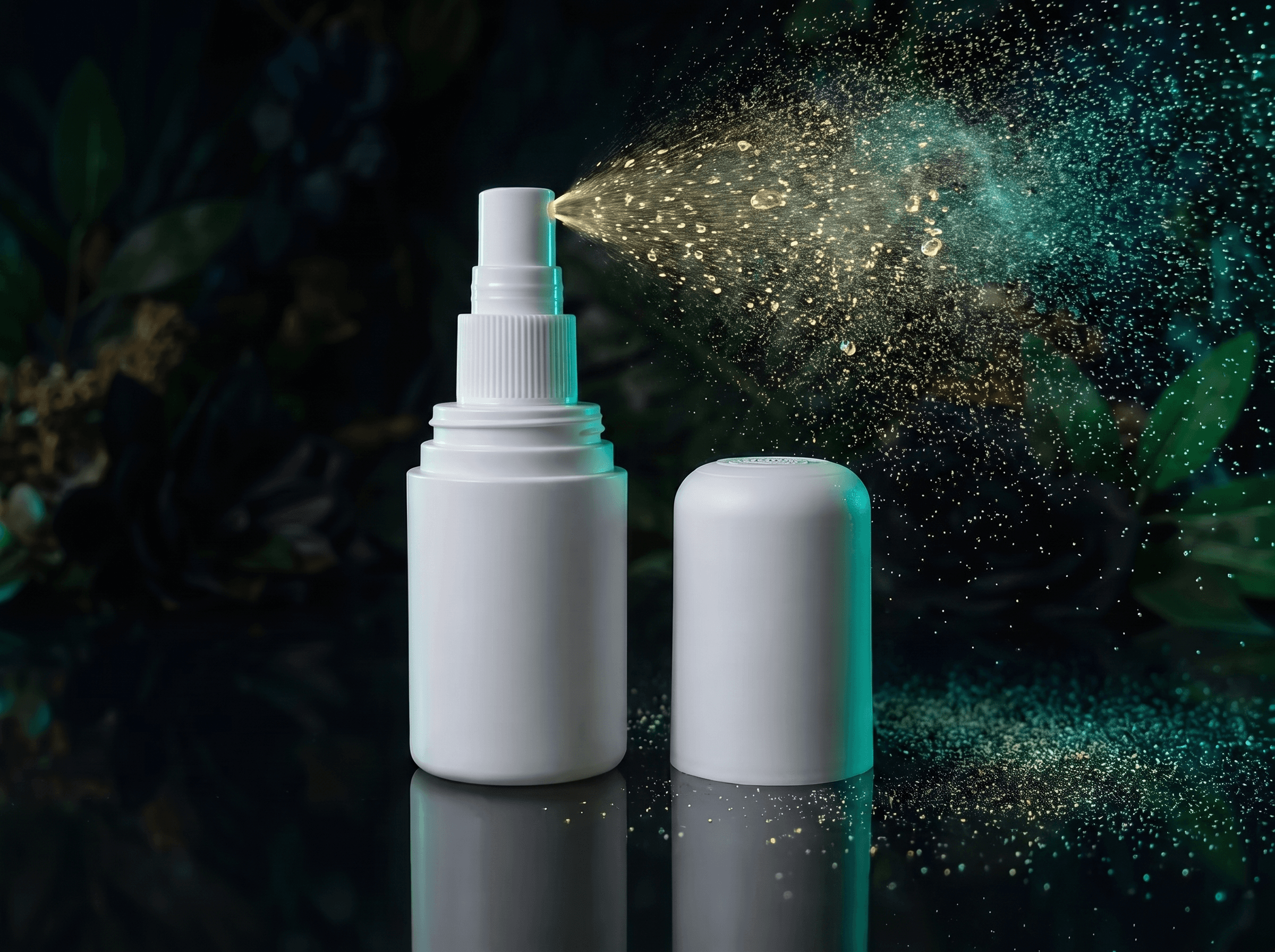 Clear & White 45ml/50cc Packer Bottle Front three-quarter hero darkscenery product image