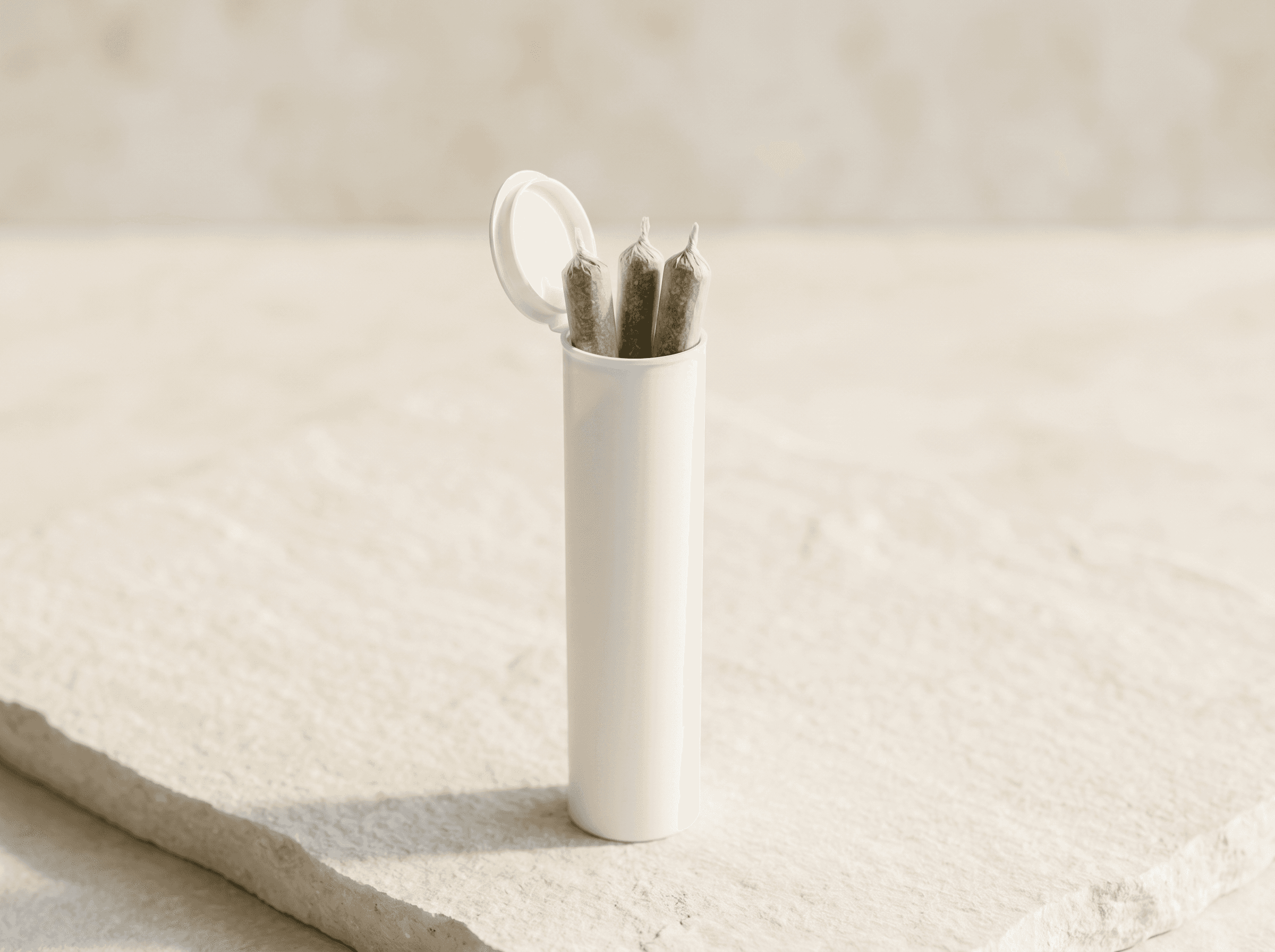 White CR Pop Top 19x78mm Front three-quarter hero white scenery product image