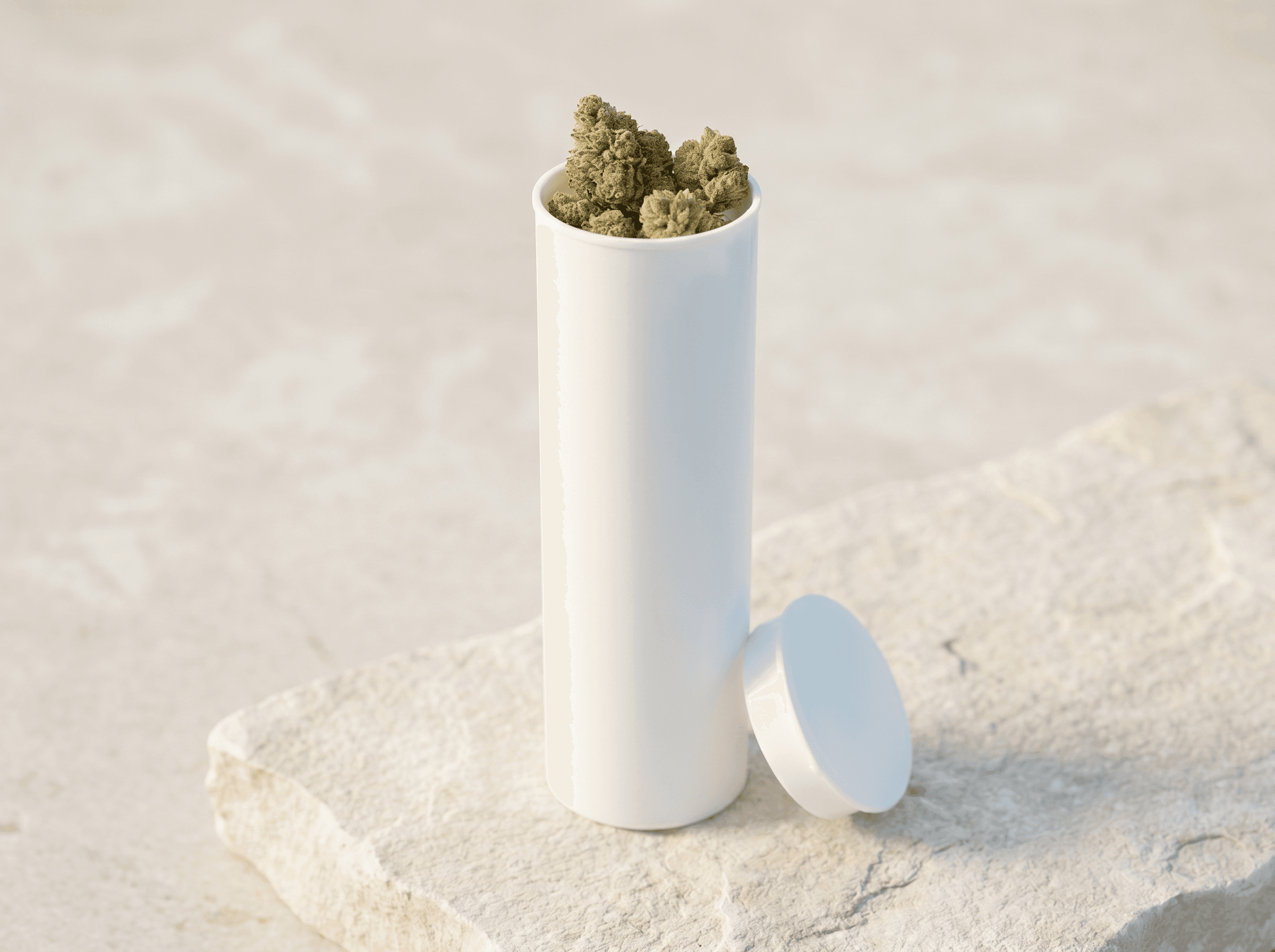 White CR Pop Top 25x114mm Front three-quarter hero white scenery product image