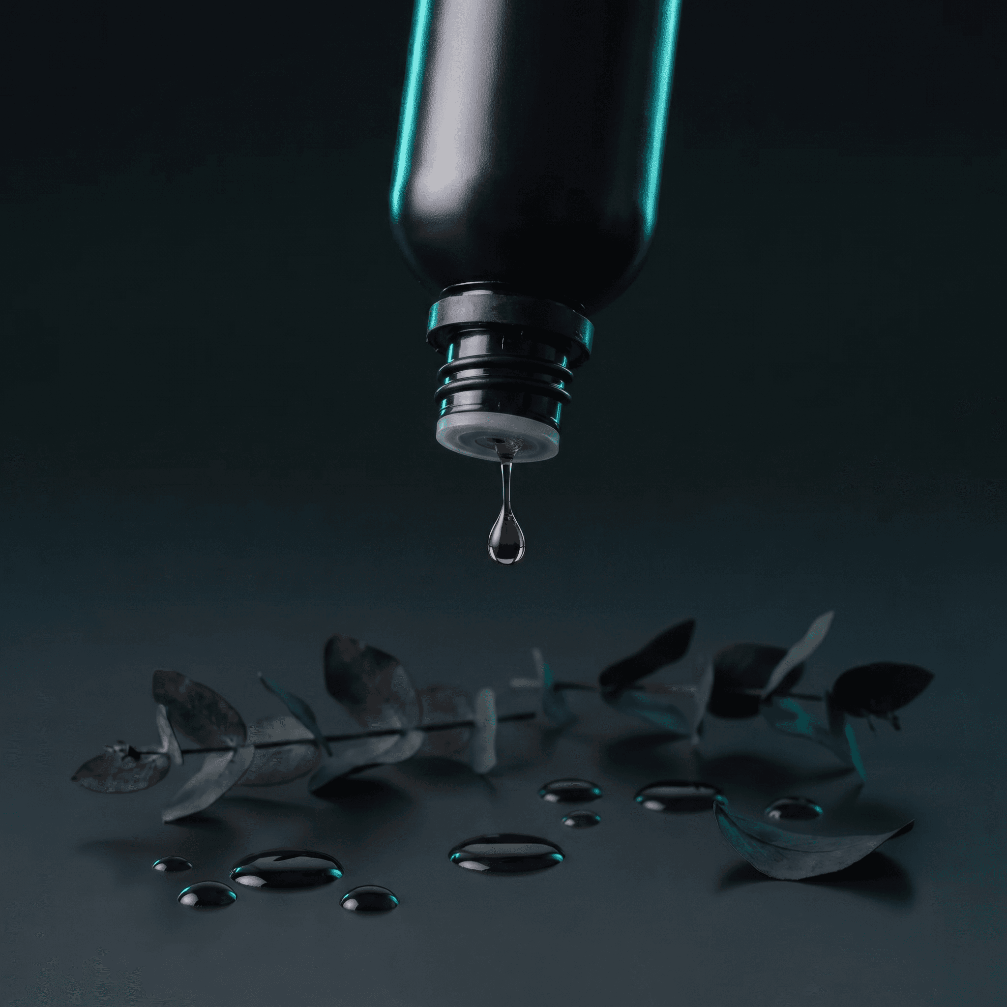 18-415 black plastic bottle 30ml oil dripping black scenery product image