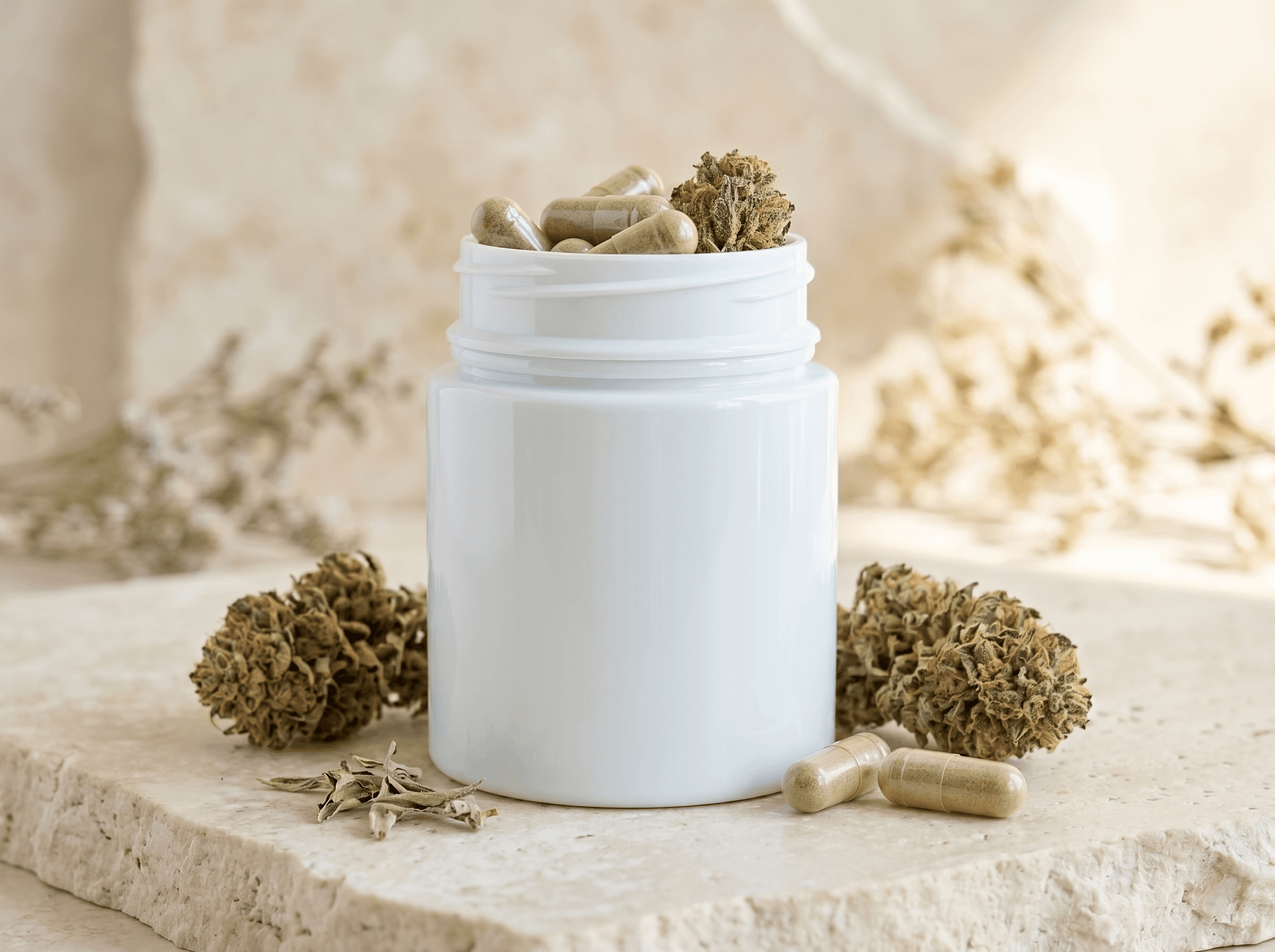 White 20DR PET Jar Front three-quarter hero white scenery product image